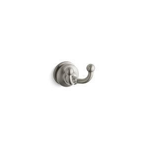 KOHLER K-12153 Crochet à vêtement double Fairfax, nickel brossé vibrant, 2.5 po