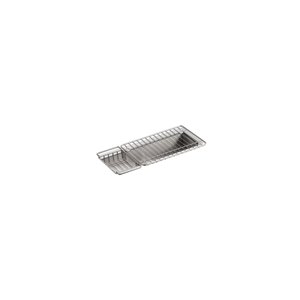 KOHLER Undertone Undermount Single-Bowl Trough Kitchen Sink, includes wire basket and rack - Stainless Steel - 22-in