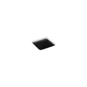 Évier de bar KOHLER en sous-surface Cairn Neoroc, noir mat, 15.5 po