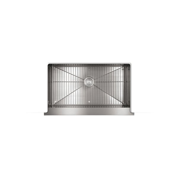 KOHLER Vault Undermount Single-Bowl Farmhouse Kitchen Sink - Stainless Steel - 35.5-in