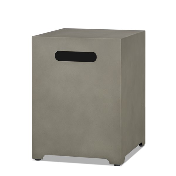 Real Flame Propane Tank Cover in Mist Gray - 15-in x 15-in x 20.25