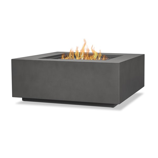 Real Flame Aegean Square Lp Outdoor Gas, Bali Slate Fire Pit