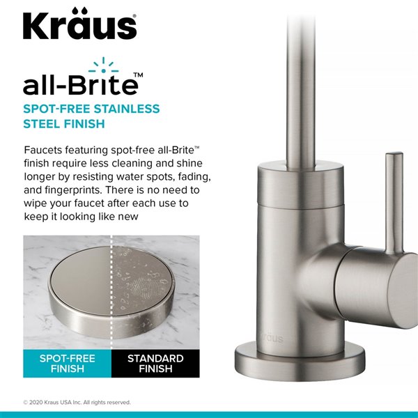 KRAUS Purita Drinking Water Dispenser Beverage Kitchen Faucet