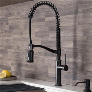 Kraus Sellette Oil Rubbed Bronze 1-handle Pull-down Kitchen Faucet