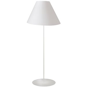 Lampe sur pied Maine de Dainolite, 1 lumière, 63 po, blanc mat