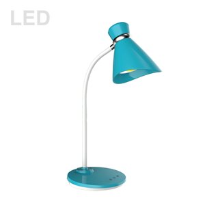 Lampe de bureau Signature de Dainolite, 16 po, bleu