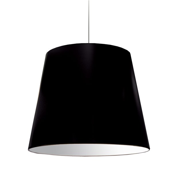 Dainolite Oversized Drum Pendant Light - 1-Light - 26-in x 21-in - Black