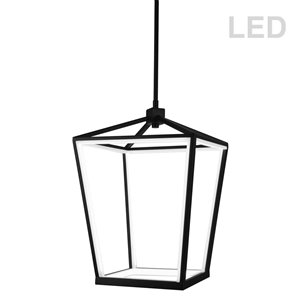 Lustre à 12 lumières Cage de Dainolite, 20 po, noir mat