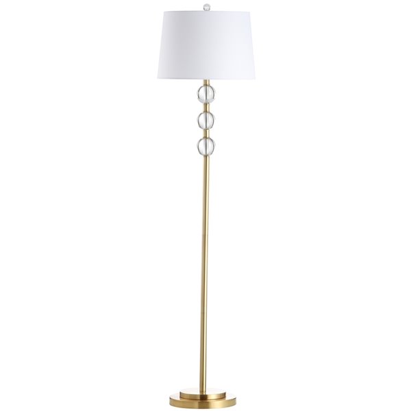 Dainolite Rose Floor Lamp - 1-Light - 62.5-in - Aged Brass