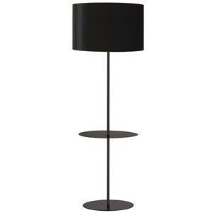 Lampe sur pied Tablero de Dainolite, 1 lumière, 64 po, noir