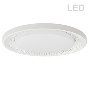 Plafonnier Boullier de Dainolite, 1 lumière, 17,38 po x 2,5 po, blanc mat