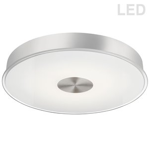 Dainolite Dainolite Flush-Mount Light - 1-Light - 15.8-in x 2.5-in - Satin Chrome