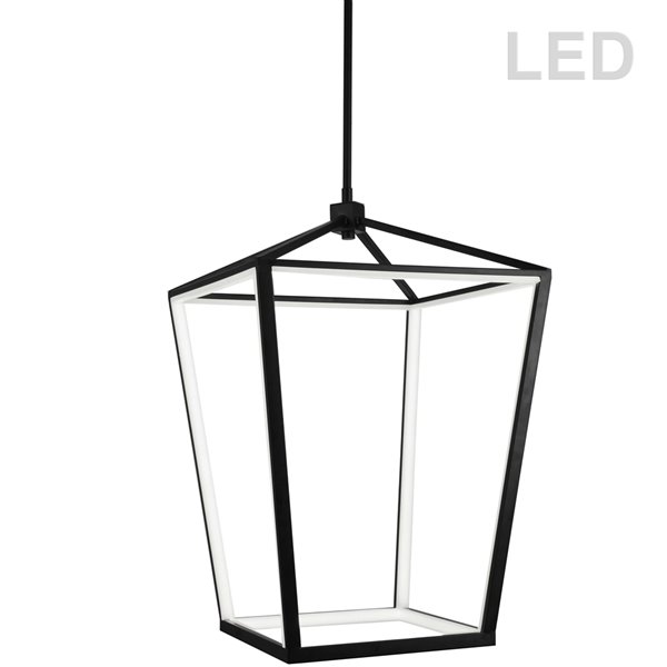 Lustre à 12 lumières Cage de Dainolite, 26 po, noir mat