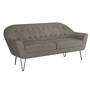 !nspire Contemporary 3 Seater Sofa - Gray - 33.5-in x 73.75-in x 33-in