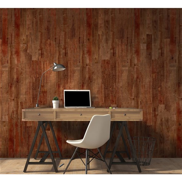 AS-IS BRAND ISH Wall Panel - 5-in x 4-ft - Red