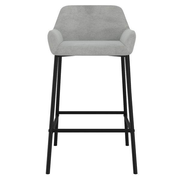 Nspire Baily Modern Upholstered Counter, Gray Upholstered Counter Stools