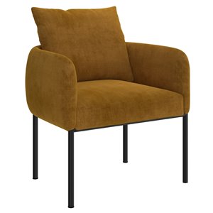 !nspire Contemporary Upholstered Accent Chair - Mustard