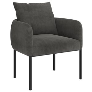 !nspire Contemporary Upholstered Accent Chair - Charcoal