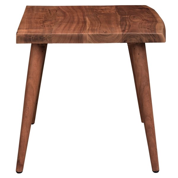 !nspire Solid Wood Live Edge Accent Table - Walnut - 22-in