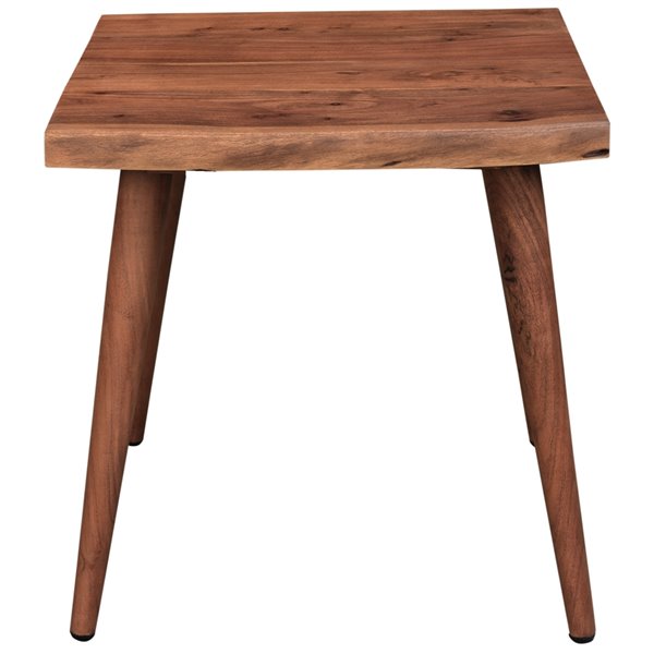 !nspire Solid Wood Live Edge Accent Table - Walnut - 22-in