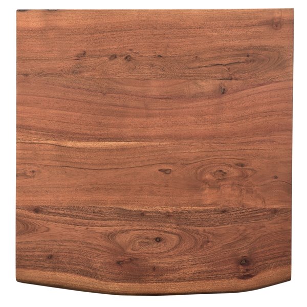 !nspire Solid Wood Live Edge Accent Table - Walnut - 22-in