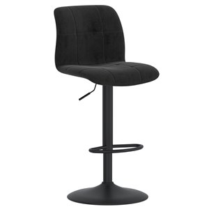 !nspire Tigo Modern Upholstered Air Lift Stool - Black - Set of 2