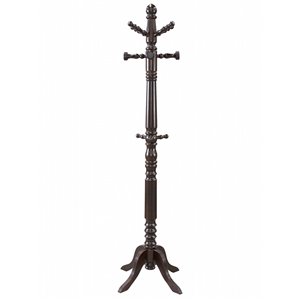 Portemanteaux WHI Roxton bois massif avec dessus pivotant, café, 17 po x 17 po x 73.25 po H