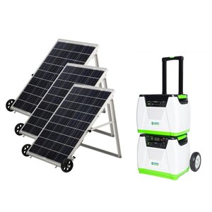 Nature's Generator Platinum System 1940 Wh Generator with 3 Monocrystalline Solar Panels