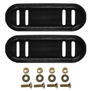 CRAFTSMAN Deluxe Poly Slide Shoes With Hardware - 2 Pack - Black