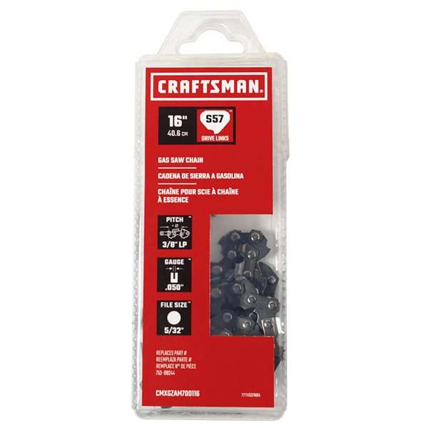 Chaîne de scie à essence de CRAFTSMAN S57, 16 po