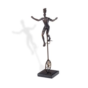 Gild Design House Unicyclist - Antique Bronze - 7-in x 4-in x 16-in
