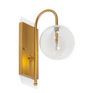 Gild Design House Olveen Wall Sconce - Gold - 10-in x 14-in x 6-in