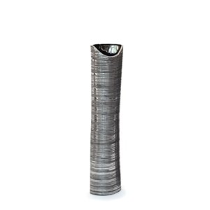 Gild Design House Yumi Ceramic Floor Vase - Small - Silver - 39-in