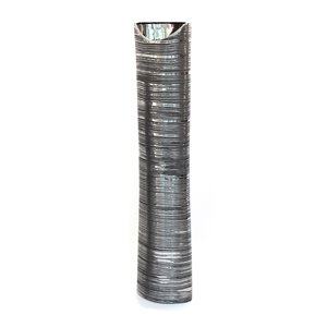 Gild Design House Yumi Ceramic Floor Vase - Large - Silver - 47-in