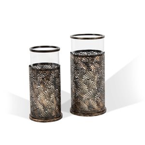 Chandeliers Alessandra Gild Design house, bronze, ens. de 2