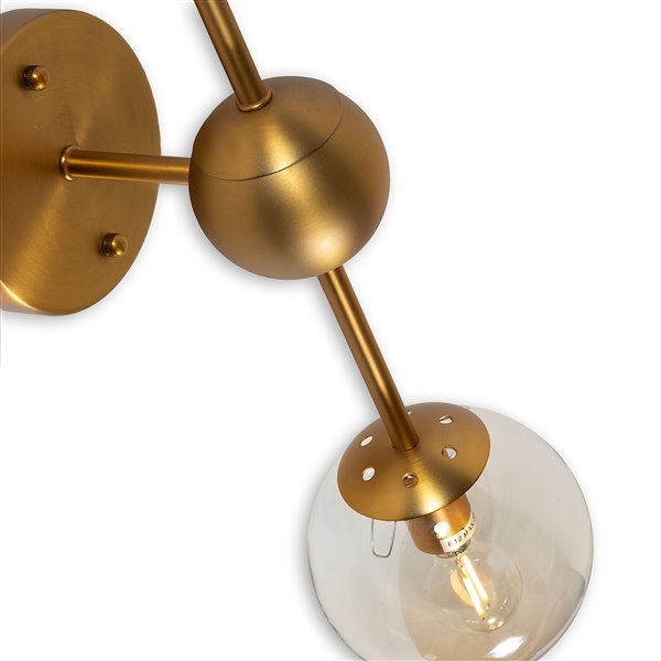 Gild Design House Alvar Wall Sconce - Gold - 8-in x 22-in x 5-in