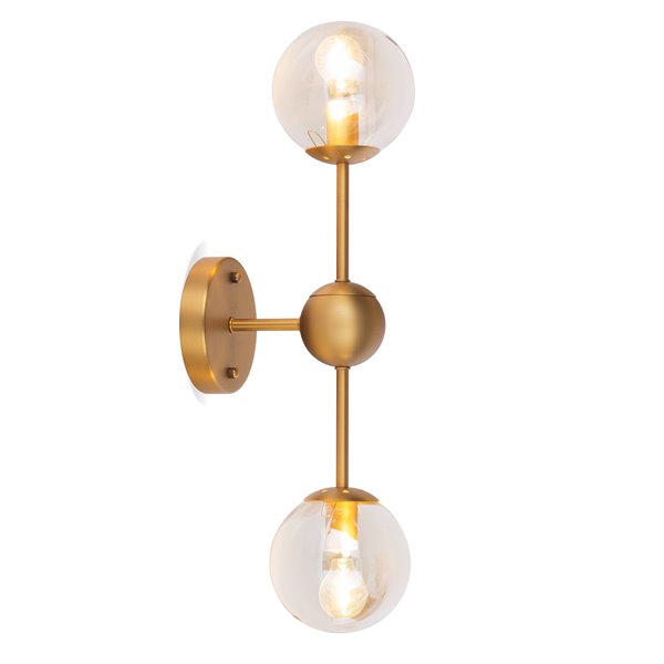 Gild Design House Alvar Wall Sconce - Gold - 8-in x 22-in x 5-in