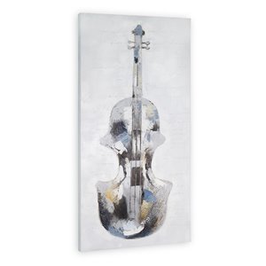 Toile décorative murale violoncelle Harmonie Gild Design House, 55 po x 28 po