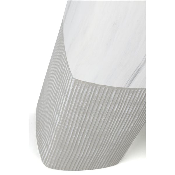 Gild Design House Raine Ceramic Floor Vase - Large - White - 40-in