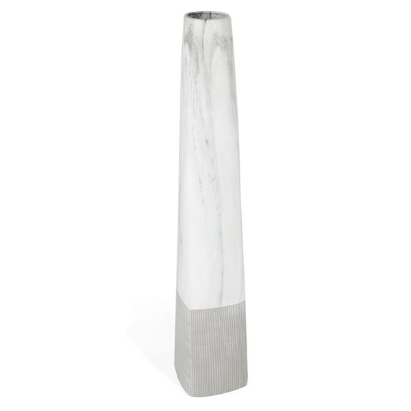 Gild Design House Raine Ceramic Floor Vase - Large - White - 40-in