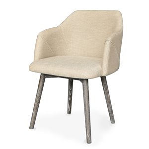 Chaise de salle à manger Gild Design House Dalton, marron et beige