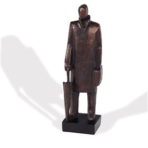 Gild Design House Wearisome Man Sculpture - Antique Bronze