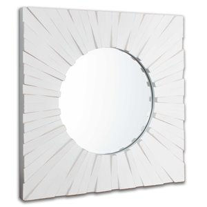 miroir en bois Gild Design House Tallulah, blanc, 18 po x 30 po
