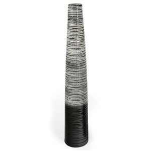 Gild Design House Fairyn Ceramic Floor Vase - Large - Black - 47-in