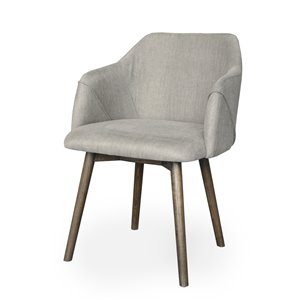 Chaise de salle à manger Gild Design House Dalton, brune et grise