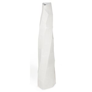 Gild Design House Klas Ceramic Floor Vase - Small - White - 40-in