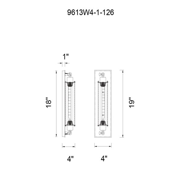 CWI Lighting Kiera 1-Light Wall Sconce with Chocolate Finish