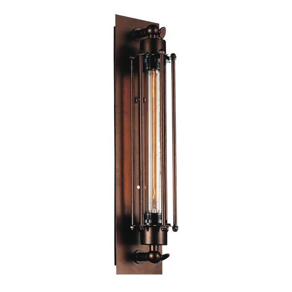 CWI Lighting Kiera 1-Light Wall Sconce with Chocolate Finish