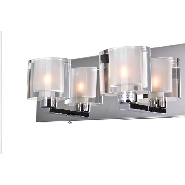 CWI Lighting Tina 4-Light Wall Sconce with Chrome Finish