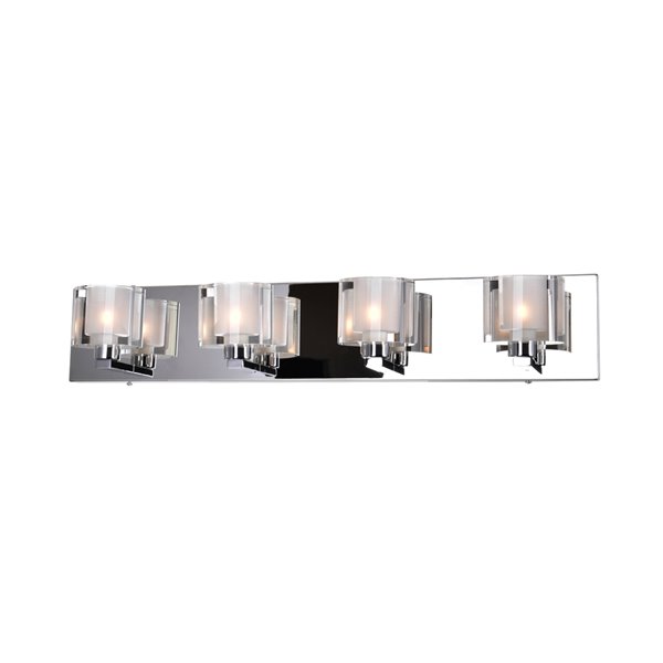 CWI Lighting Tina 4-Light Wall Sconce with Chrome Finish